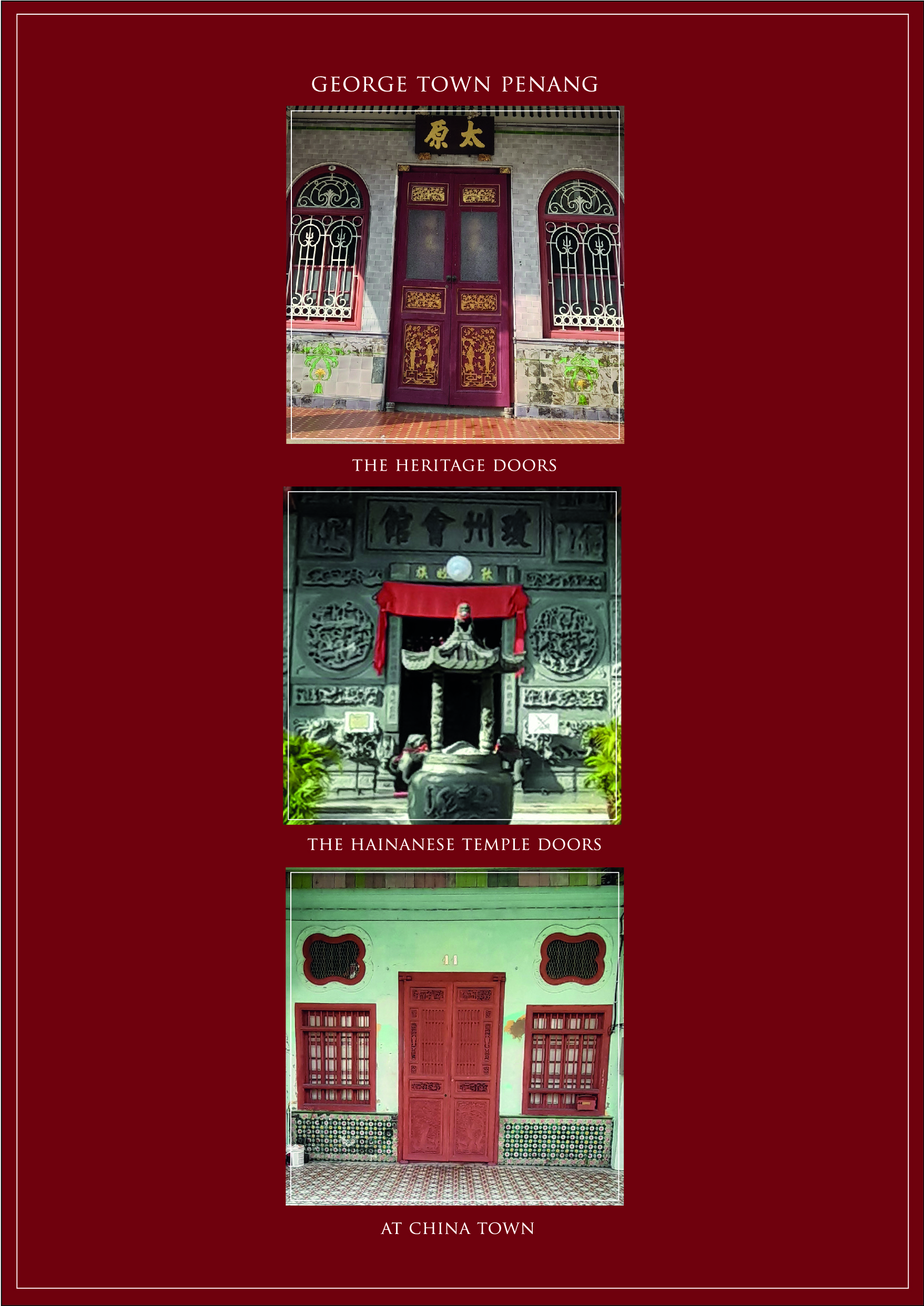 the heritage doors from Penang